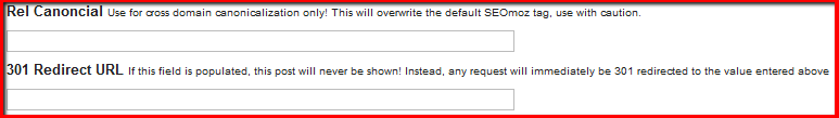 Canonical and Redirect Fields