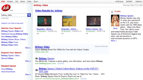 Britney Video Search Results at Ask.com