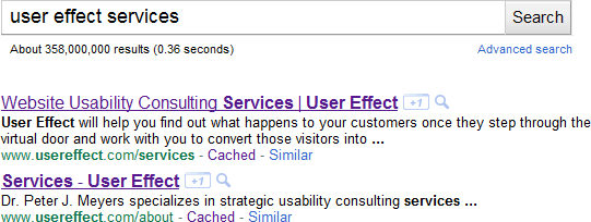 Strange SERPS