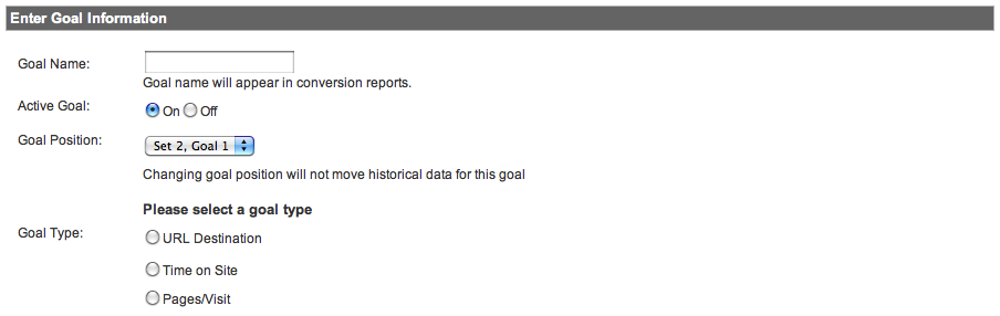 alternate goals google analytics