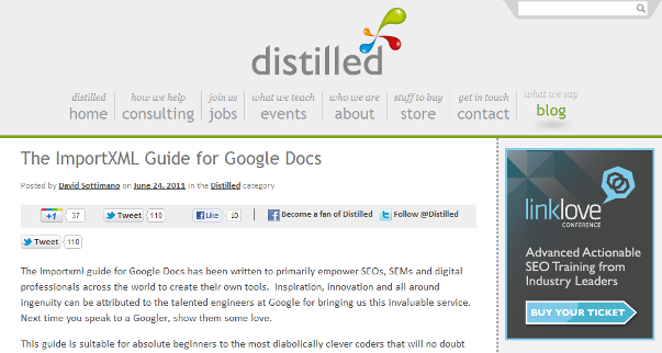 Google Docs Import XML