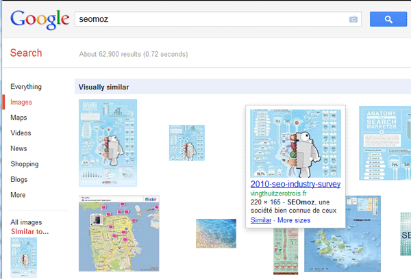 Google's "Visually Similar" Search