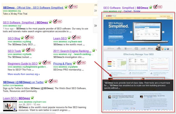 Moz Annotated Screenshot