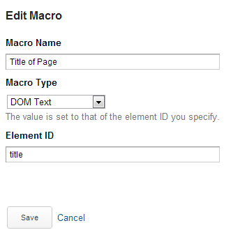 saving a title macro