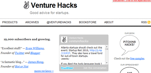 Venture Hacks